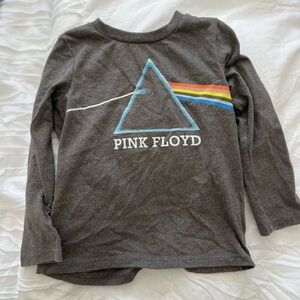 Pink Floyd Gray Long Sleeve Tee with Iconic Prism Design